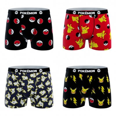 POKÉMON 4 DB-os Pamut Fiú Boxer Csomag