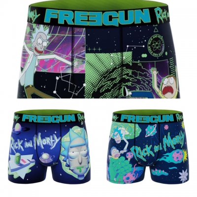RICK And MORTY 3db-os Férfi Boxeralsó Csomag