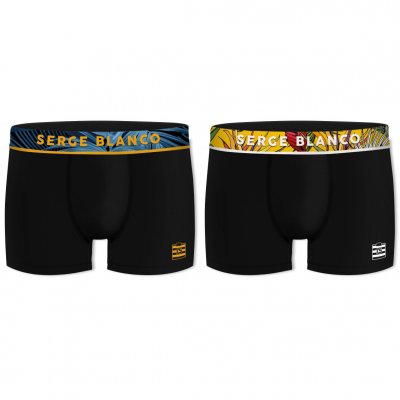 SERGE BLANCO 2 PACK Pamut Férfi Boxer Csomag