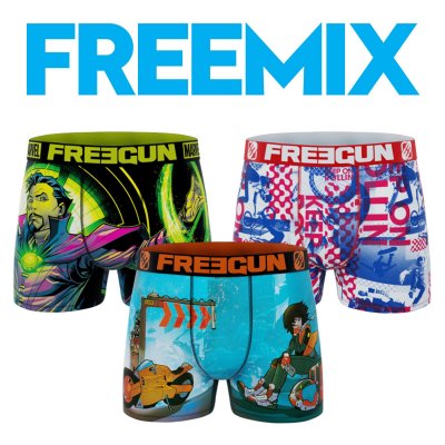 COTTON 3 PACK Férfi Pamut Mintás Boxer Csomag