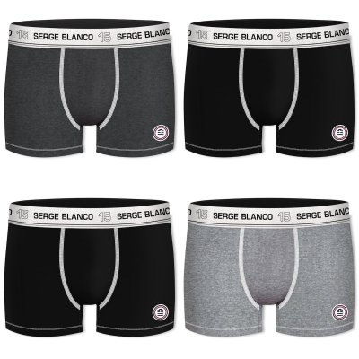 SERGE BLANCO 4 db-os Pamut Férfi Boxer Csomag
